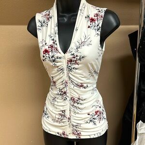 WHBM Floral Blouse